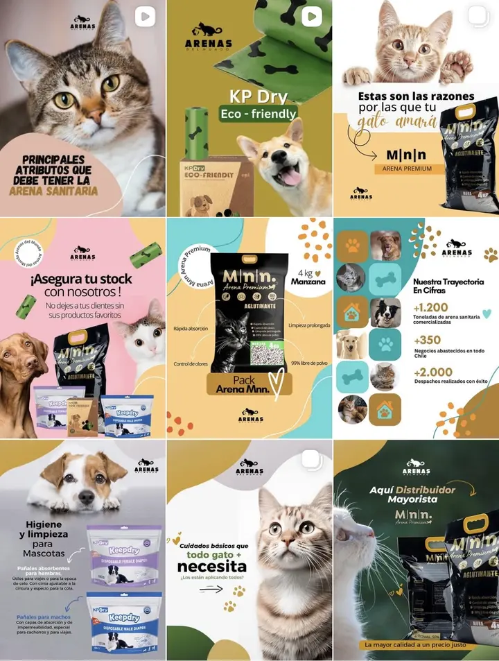 Muestra de contenido de una marca gestionada por María Daniela Arias
