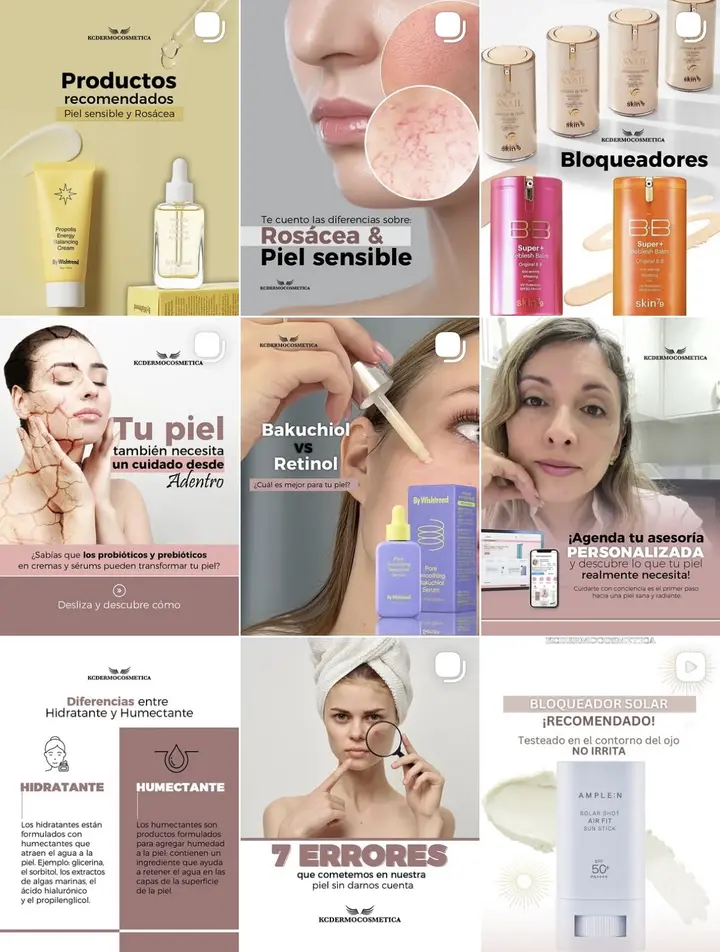 Muestra de contenido de una marca gestionada por María Daniela Arias
