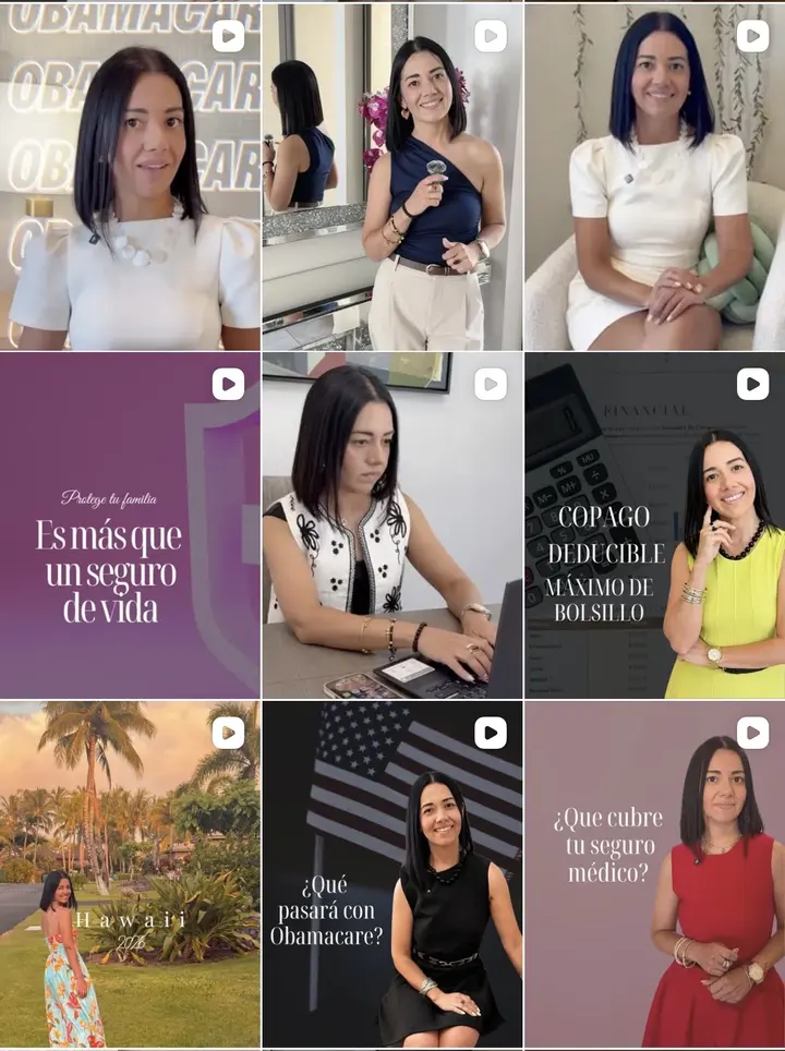 Muestra de contenido de una marca gestionada por María Daniela Arias